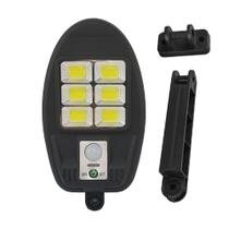 Luminaria Solar Sensor de Movimento Presença Externo Led 3 Modos Parede Poste