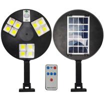 Luminaria Solar Sensor Movimento Presença Controle LED Branco Frio Parede Rua Jardim Quintal Casa Segurança Resistente