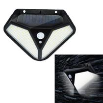 Luminaria Solar Sensorial De Parede 102 Leds A Prova D'Agua