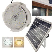 Luminaria Solar Sobrepor 300w Spot Luz Led Controle 3 Cores Ajustavel Teto Casa Sala Quarto Garagem Varanda Painel Fotovoltaico Iluminaçao