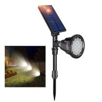 Luminaria Solar Spot Arandela LED Espeto Sensor Movimento Presença Angulo Ajustavel Parede Quintal Jardim Garagem Arbusto Iluminaçao Caminho