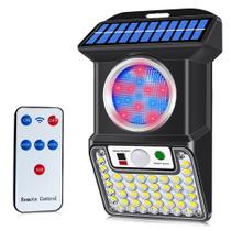 Luminaria Solar Spot Controle Sensor de proximidade Alta Potencia 4 modos Balizador Refletor Luz Externas Areas Patios Jardins Garagem Estacionamento