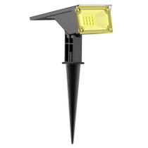 Luminária Solar Spot Espeto de Jardim Decoração LED 10 Lumens Branco Quente 3000K Luz Amarela - Ecoforce