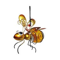 Luminária Solar Suspensa Para Jardim Em Metal, Decoração Externa Para Gramado, Ornamento Para