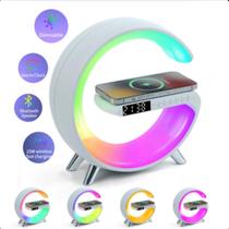 Luminária Speaker Indução Carregador Bluetooth RGB Original