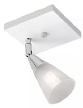 Luminária Spot Branco - Madeira e Vidro - Madelustre