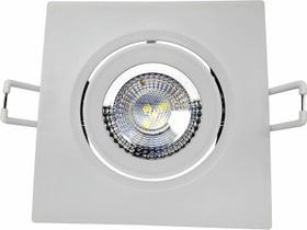 Luminária spot de led supimpa quadrado 3w 3000k branco quente bivolt - avant