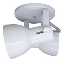 Luminária Spot Duplo Branco 2 Lamp. - Juni