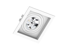 Luminária Spot Embutir Quadrado Branco ABS Recuado P/ 1xAr70 Save Luminária Spot Embutir Quadrado Branco ABS Recuado P/ 1xAr70 Save