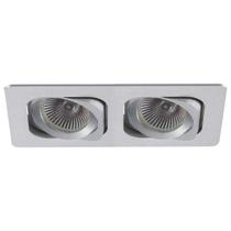 Luminária Spot Embutir Retangular 3CMX24CM 80W GU10 Bella Iluminação Cromado