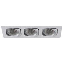 Luminária Spot Embutir Retangular 3CMX35CM 120W E27 Bella Iluminação Cromado
