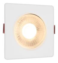 Luminária Spot Led 7w Dicroica Branco Quente Direcionável Embutir Quadrado Bivolt 110/220 Forro Pvc Gesso Sala Quarto Co Luminária Spot Led 7w Dicroica Branco Quente Direcionável Embutir Quadrado Bivolt 110/220 Forro Pvc Gesso Sala Quarto Co