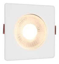 Luminária Spot Led 7w Dicroica Branco Quente Direcionável Embutir Quadrado Bivolt 110/220 Forro Pvc Gesso Sala Quarto Comercio