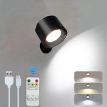 Luminária Spot LED Arandela com Controle Remoto Luz Direcionável Luminária Spot LED Arandela com Controle Remoto Luz Direcionável