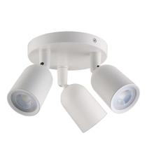 Luminária spot led direct mr16 base circular 3x4w - branco