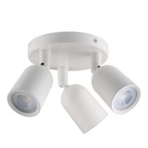 Luminária spot led direct mr16 base circular 3x4w - branco
