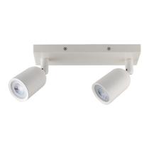 Luminária spot led direct mr16 base linear 2x4w branco Luminária spot led direct mr16 base linear 2x4w branco