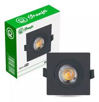 Luminaria spot led quadrado preto - 7w - granfei 6500k