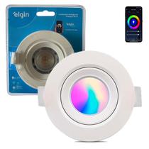 Luminaria Spot Led Redondo 5w RGB Inteligente Smart Wifi - ELGIN