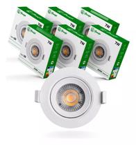 Luminaria spot led redondo - 7w - granfei 3000k - 6500k Luminaria spot led redondo - 7w - granfei 3000k - 6500k