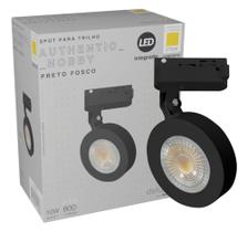 Luminária Spot Led Trilho Authentic Nobby Preto 4000k Avant