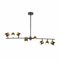 Luminaria Spot Lumier Spot Eight Preto e Dourado 105cm GU10