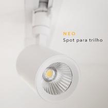 Luminária Spot para Trilho Neo Branco (d)4.3cm (l)8.6cm (a)10.4cm 1x5w 4000k 350lm