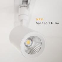 Luminária Spot para Trilho Neo Branco (d)6.9cm (l)10cm (a)14.2cm 1x10w 2700k 850lm