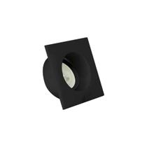 Luminária Spot Recuado Quadrado Preto 5w 6500k Deluxe