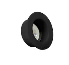 Luminária Spot Recuado Redondo Preto Confort 5w 6500k Deluxe