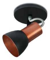 Luminária Spot Simles Cobre Fosco 1 Lamp. E27 - Juni