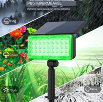 Luminária Spot Solar 100w Potente Jardim Led Verde Energia Solar - Solar Light