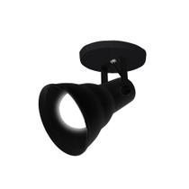 Luminária spot taschibra circular hol 1xe27 branco/preto Luminária spot taschibra circular hol 1xe27 branco/preto