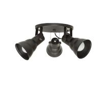 Luminária spot taschibra circular hol 3xe27 branca/preta