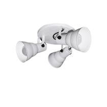 Luminária Spot Taschibra Circular Hol 3Xe27 Branca/Preta