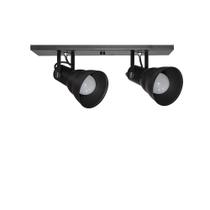 Luminária Spot Taschibra Linear HOL 2xE27 Branca/Preta