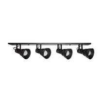 Luminária Spot Taschibra Linear Hol 4Xe27 Branco/Preto