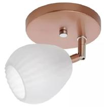 Luminária Spot Vidro 1 Lamp. cobre - Madelustre