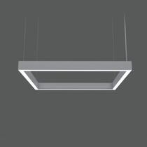 Luminária Squadra Pendente 40x40cm Quadrado Preta ou Branca