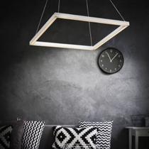 Luminária Squadra Perfil 30x30 Led Quadrado Cabo Suspenso