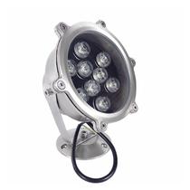 Luminária Subaquática LED RGB em Aço Inox 9W P/ Embarcações Luminária Subaquática LED RGB em Aço Inox 9W P/ Embarcações