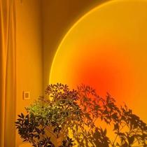 Luminária Sunset Projetor USB Atmosfera Criativa Led Luz Noturna