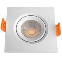 Luminária Superled Spot Quadrado Branco 5 Watts 4000K - 05602A - OUROLUX