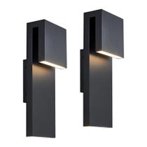 Luminária Tarentlight, pacote com 2 LED 17W 3000K preta