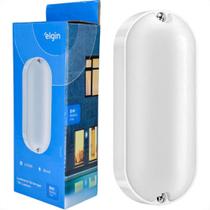 Luminaria Tartaruga Elgin Com Led 8W. 6500K. Bivolt Pvc Branca Luminaria Tartaruga Elgin Com Led 8W. 6500K. Bivolt Pvc Branca
