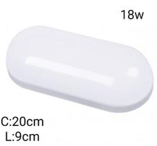 Luminaria Tartaruga Led Arandela de Sobrepor 18w Branca Frio 6500k Ip65 Bivolt Luminaria Tartaruga Led Arandela de Sobrepor 18w Branca Frio 6500k Ip65 Bivolt