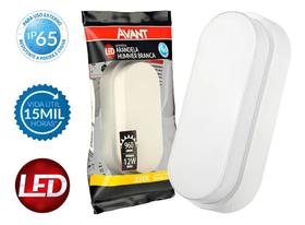 Luminária Tartaruga Led Sobrepor 12W 3000K Quente Ip65 Avant