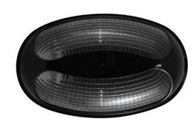 Luminária Tartaruga Oval Preto