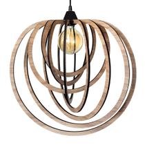 Luminária Teto Bivolt Sala Moderno Circulo Grande Carvalho
