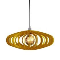 Luminária Teto Lustre Pendente Balcão Cozinha Sala Egito Cor:amarelo. - performance superior